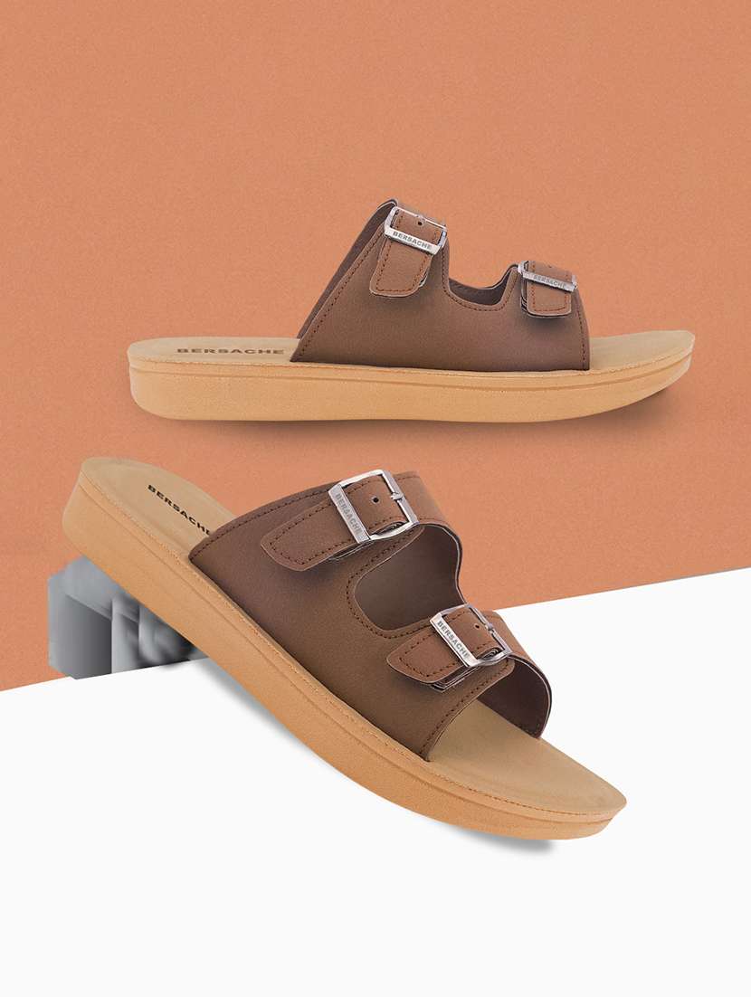 women solid slip on slides