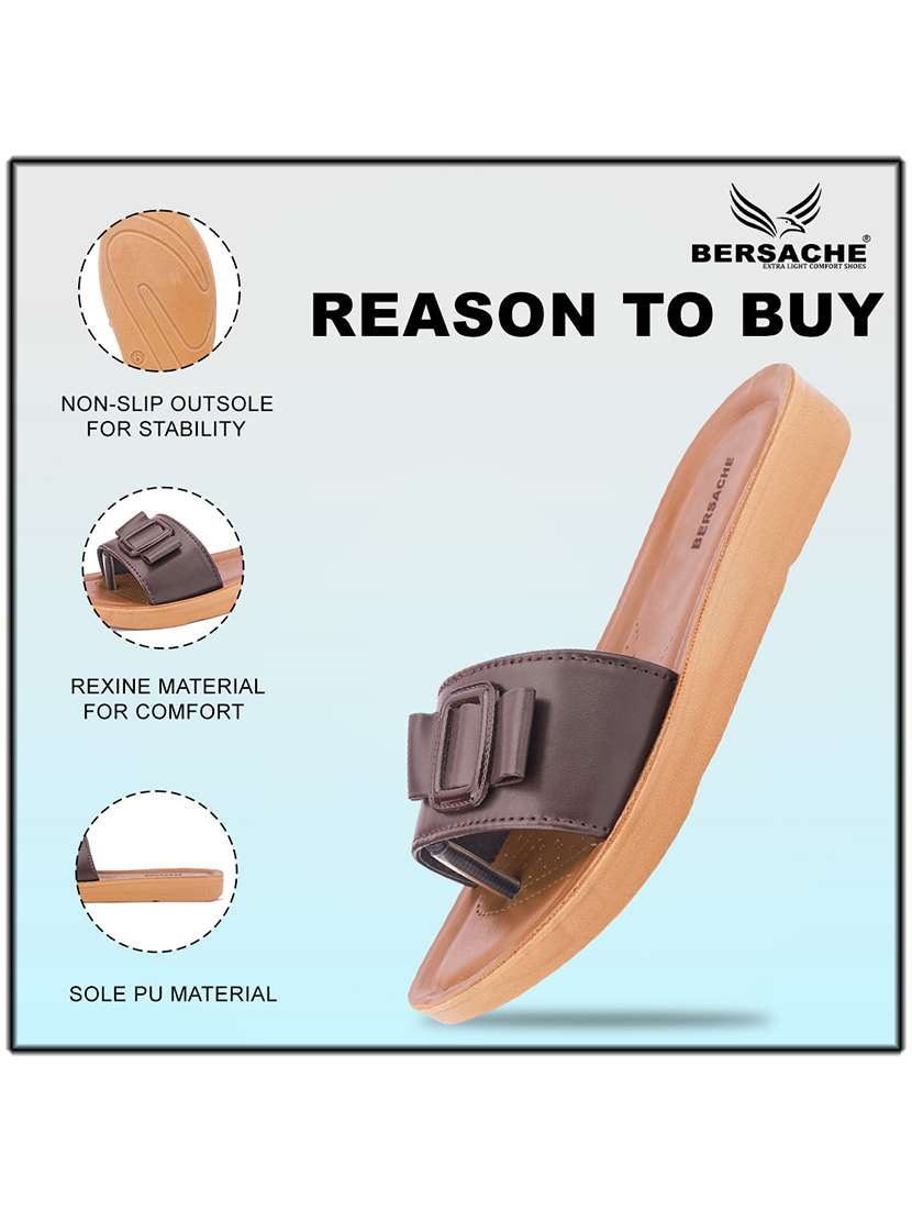 women solid slip on slides - 22223726 -  Standard Image - 5