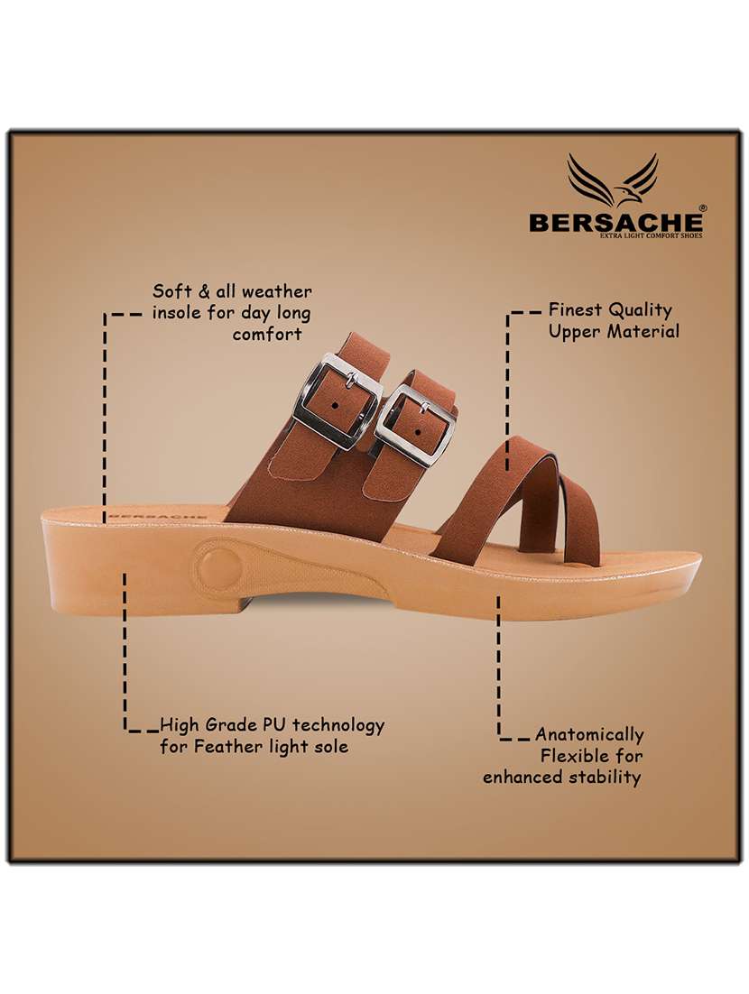 tan resin slippers flip flops - 22223737 -  Standard Image - 3