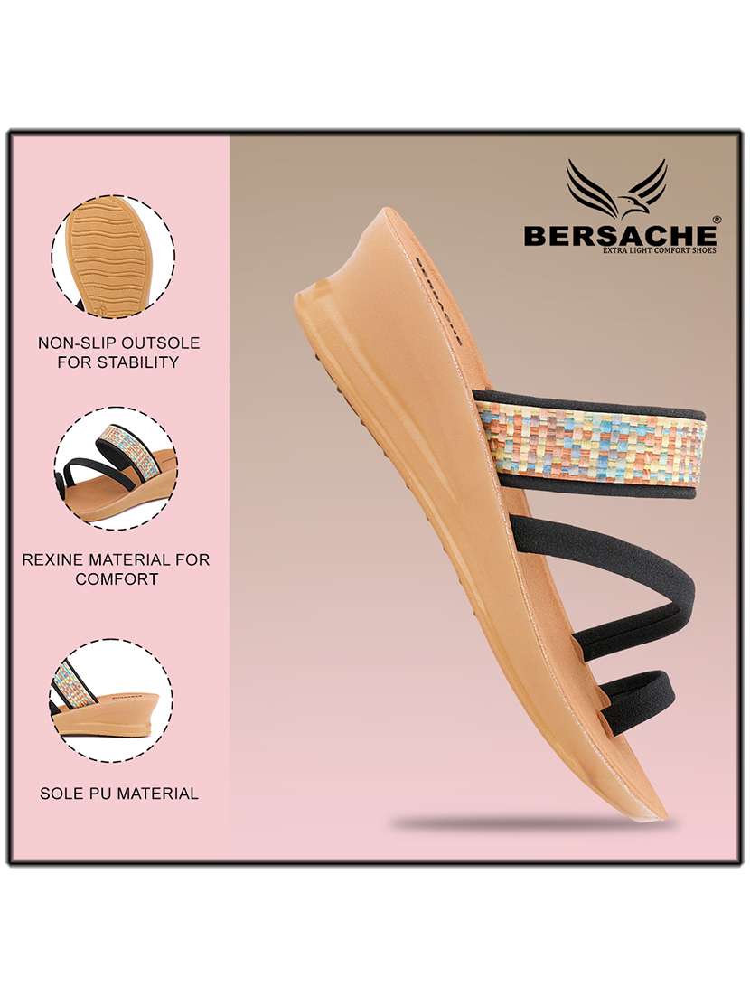 women solid slip on slides - 22223739 -  Standard Image - 5