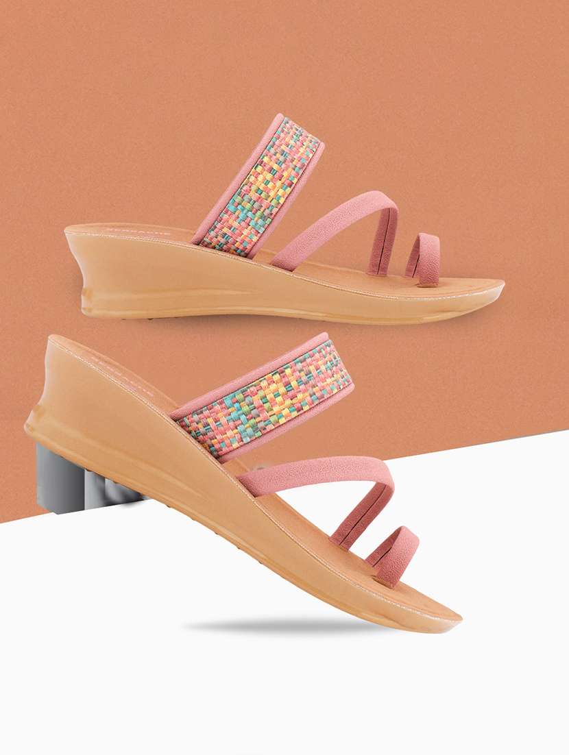 women solid slip on slides