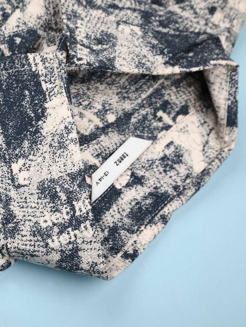 boys printed collared long sleeve shirt - 22223742 -  Standard Image - 3