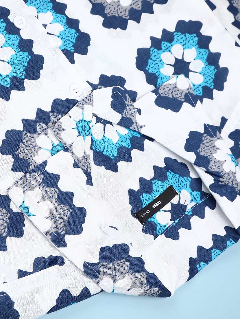 boys printed collared short sleeve shirt - 22223745 -  Standard Image - 3