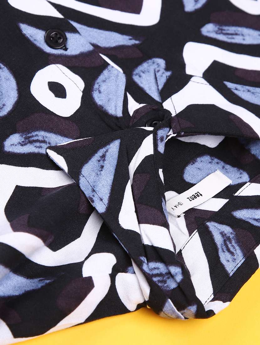 Boys Printed Collared Long Sleeve Shirt - 22223746 -  Standard Image - 3