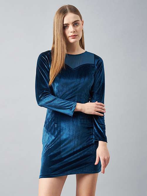 women solid long sleeve bodycon dress - 22223764 -  Standard Image - 0