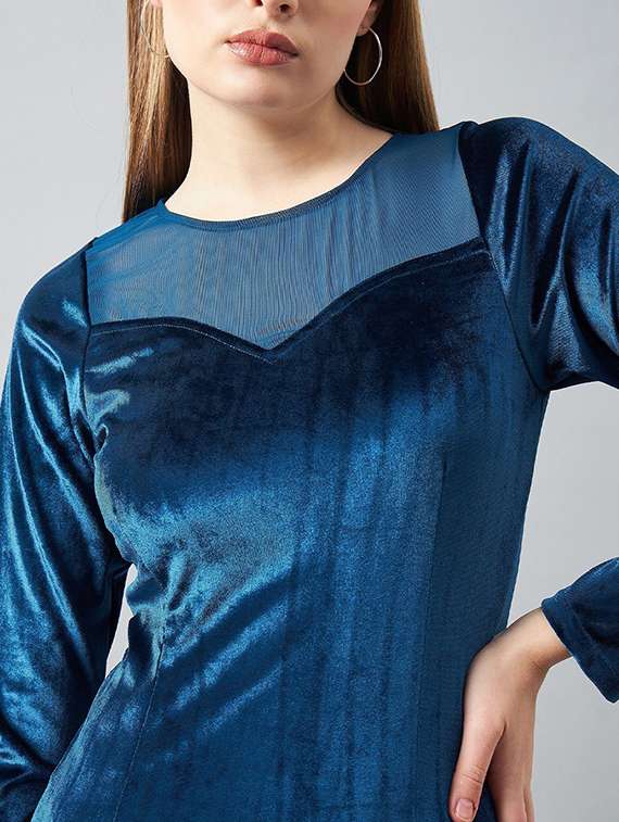 women solid long sleeve bodycon dress - 22223764 -  Standard Image - 3