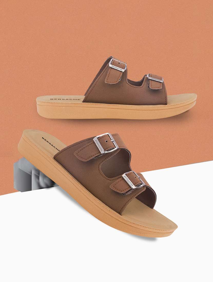 women solid slip on slides