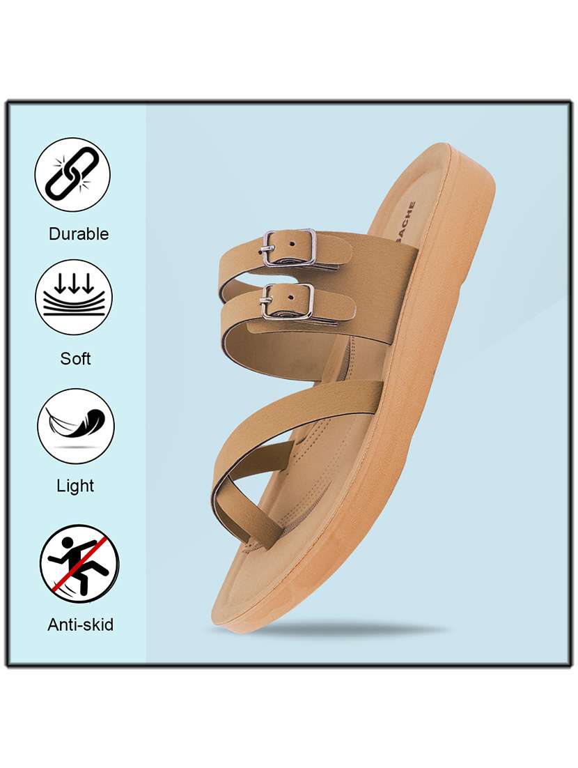 women solid slip on flat sandal - 22223797 -  Standard Image - 5