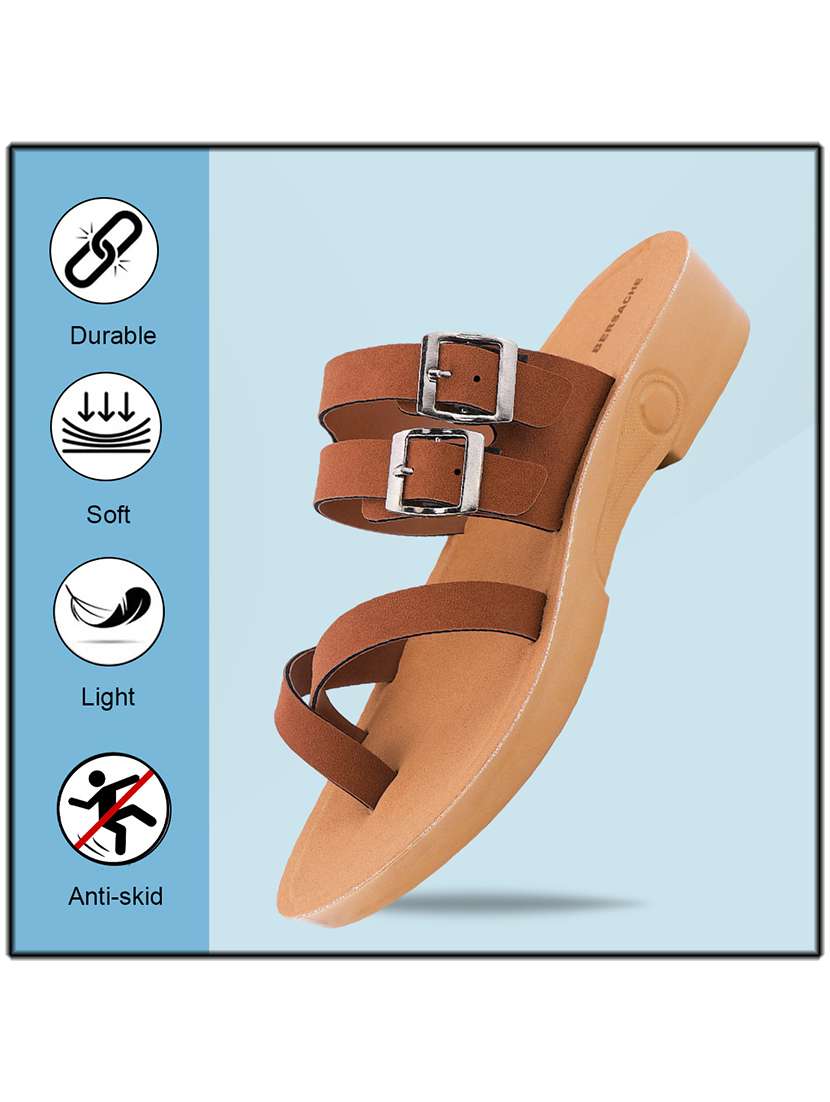 women solid slip on flat sandal - 22223809 -  Standard Image - 5