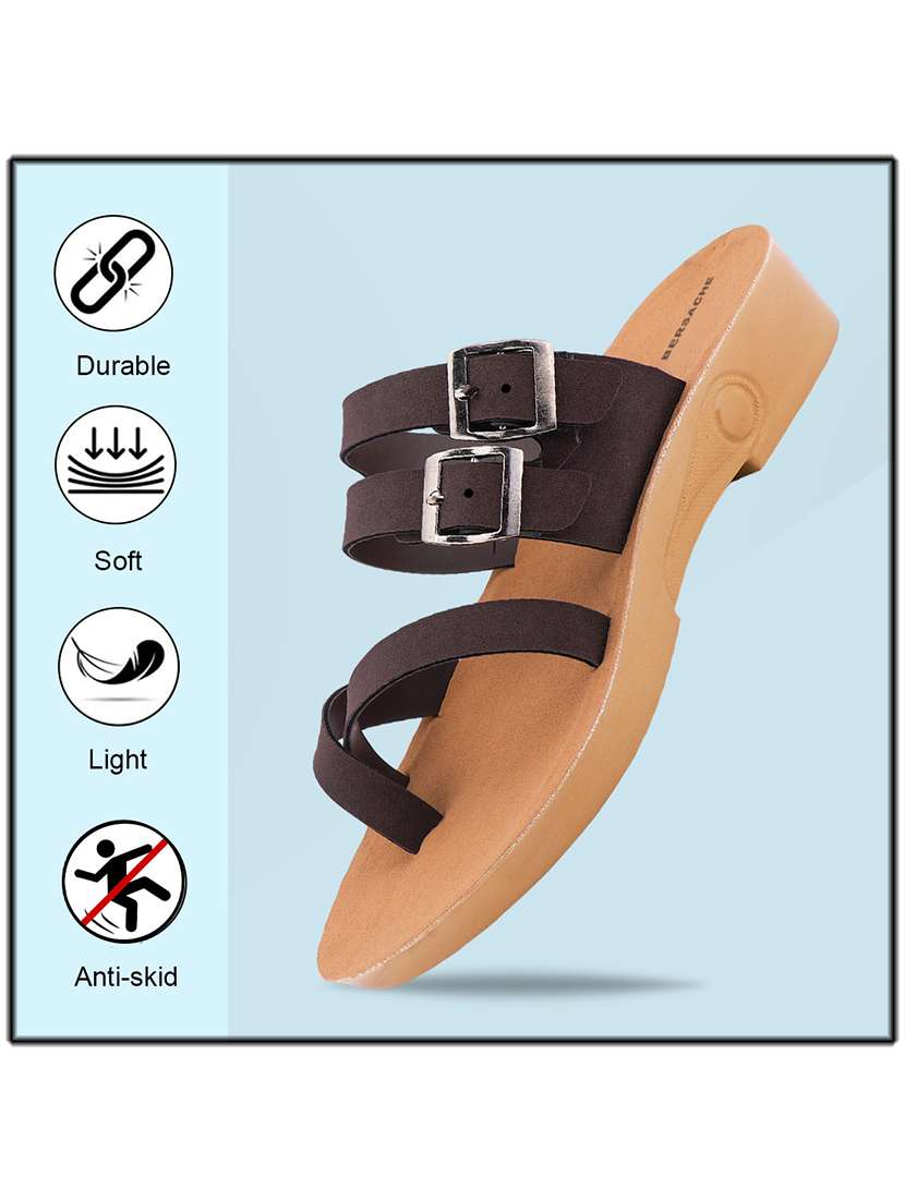 women solid slip on flat sandal - 22223810 -  Standard Image - 5