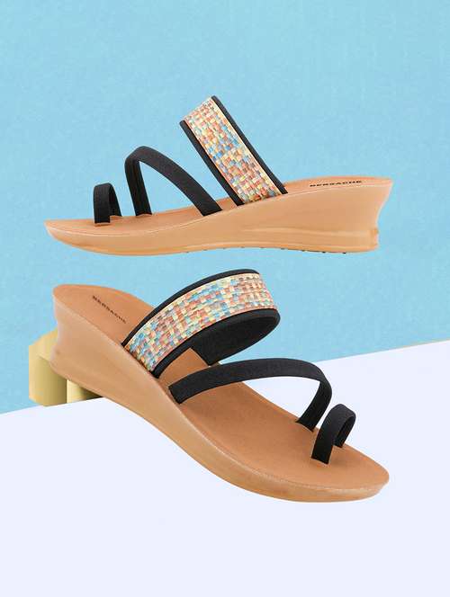 women black slip on wedge - 22223811 -  Standard Image - 0