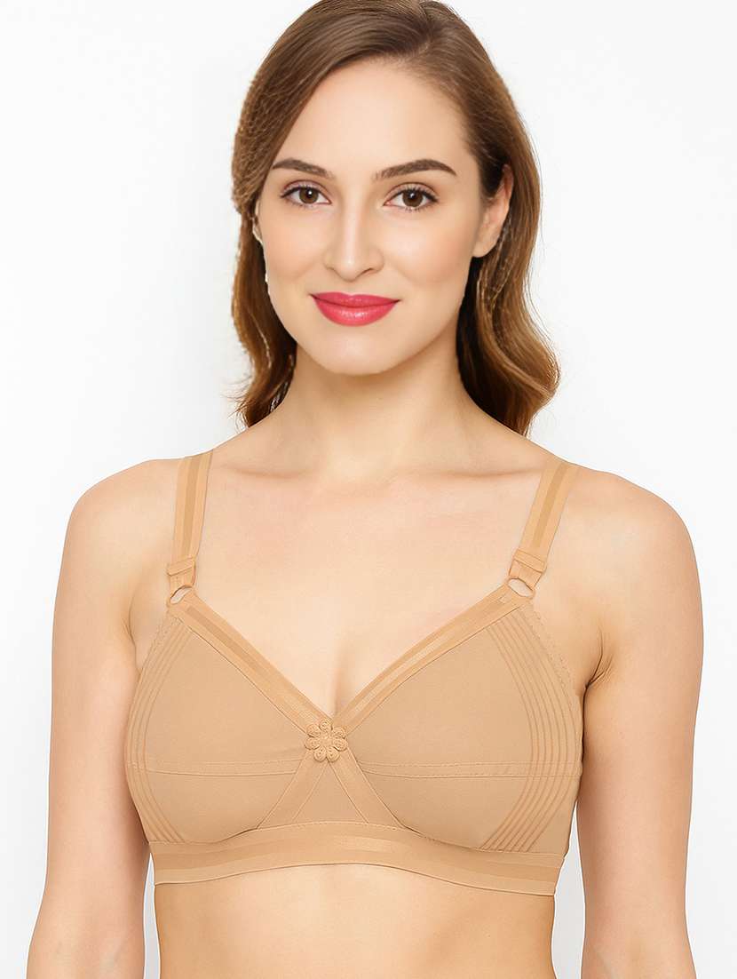 women solid non padded regular bra