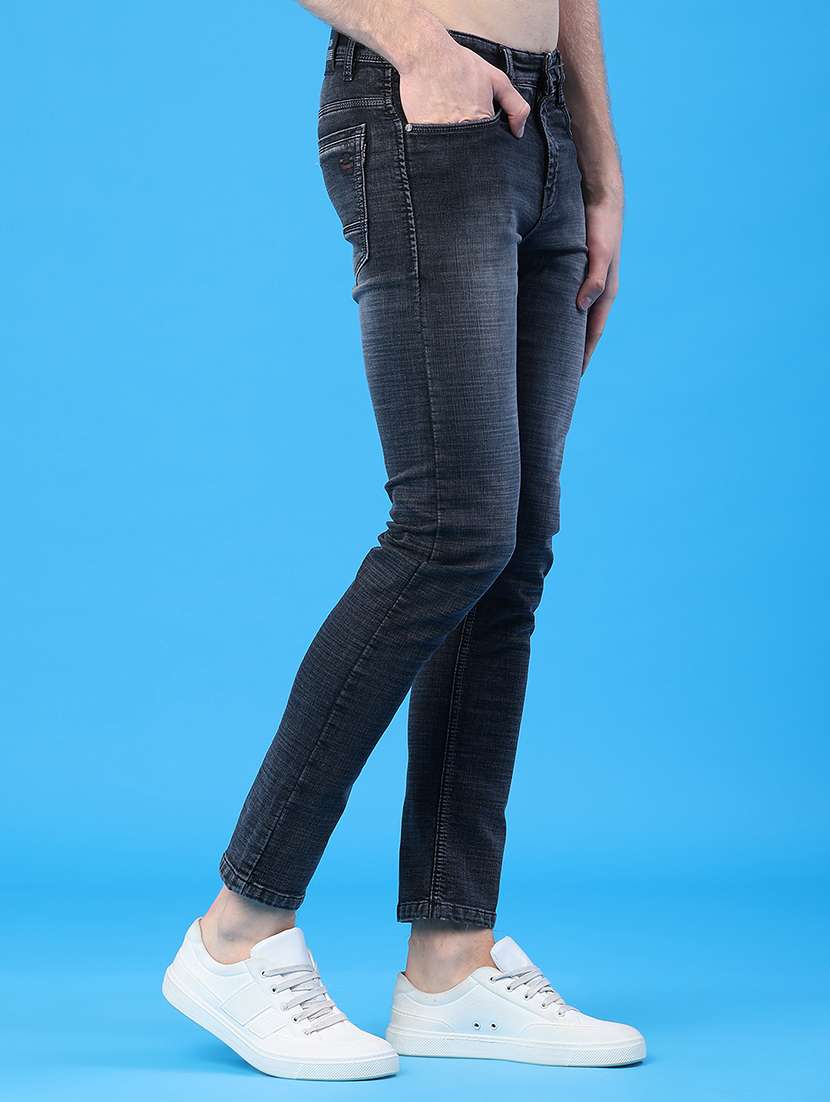 men washed mid rise full length slim fit jeans - 22224075 -  Standard Image - 3