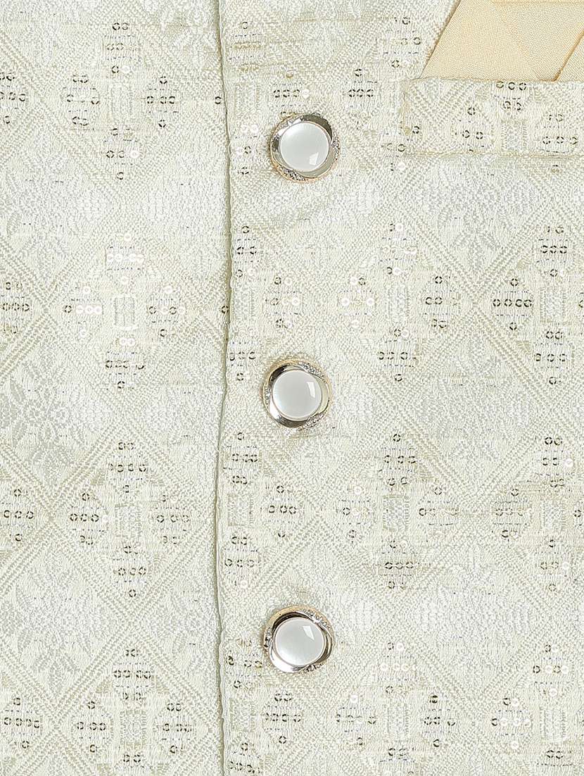 boys self design kurta pajama set with nehru jacket - 22224090 -  Standard Image - 5