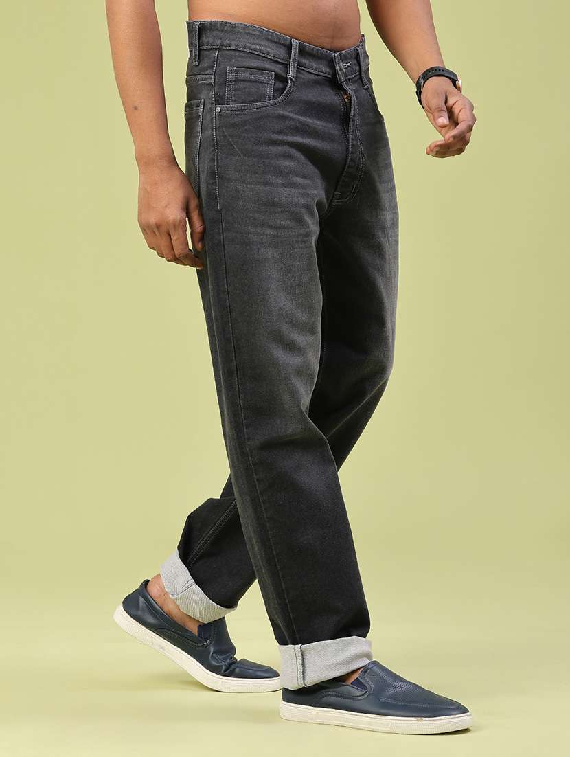 Men Washed Mid Rise Full Length Relaxed Fit Jeans - 22224133 -  Standard Image - 3
