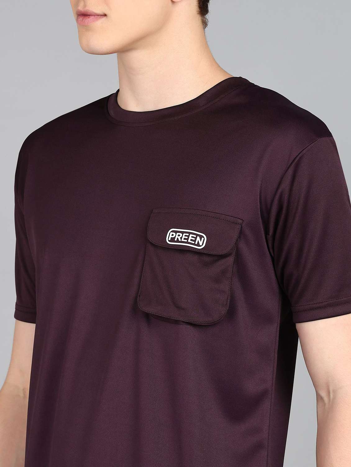 men solid short sleeve full length co-ord set - 22224337 -  Standard Image - 3