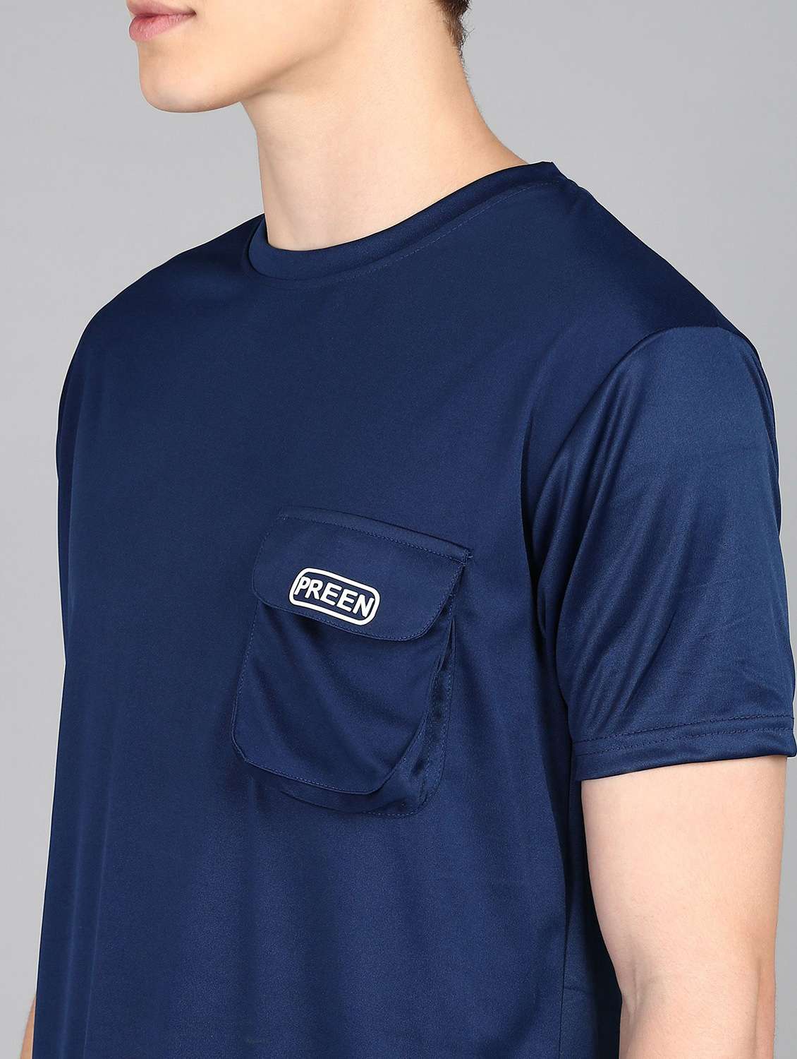 men solid short sleeve full length co-ord set - 22224338 -  Standard Image - 3