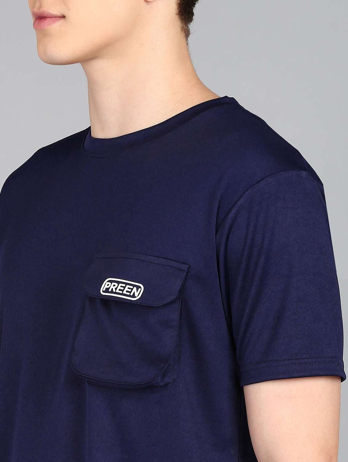 men solid short sleeve full length co-ord set - 22224342 -  Standard Image - 3