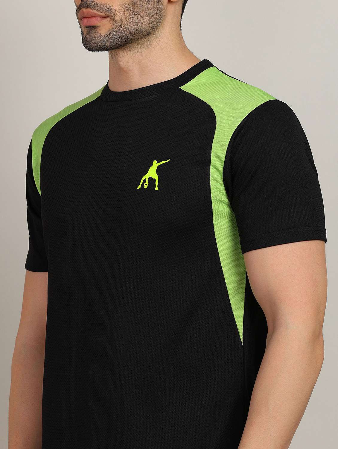 men color block short sleeve full length co-ord set - 22224351 -  Standard Image - 3