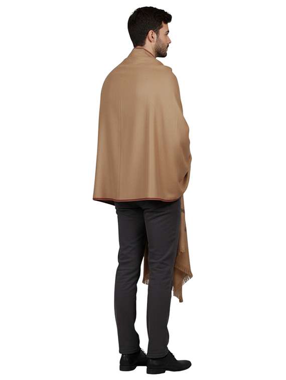 men solid pashmina shawl - 22224410 -  Standard Image - 3