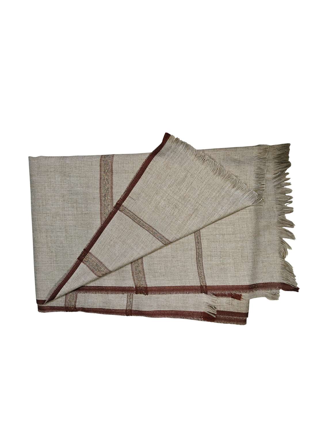 men solid pashmina shawl - 22224411 -  Standard Image - 3
