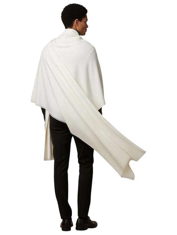 men solid pashmina shawl - 22224416 -  Standard Image - 3