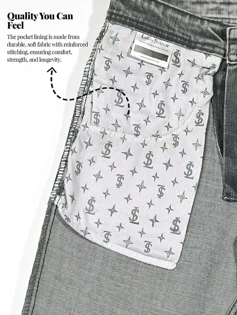 men plain mid rise full length bootcut jeans - 22224455 -  Standard Image - 5