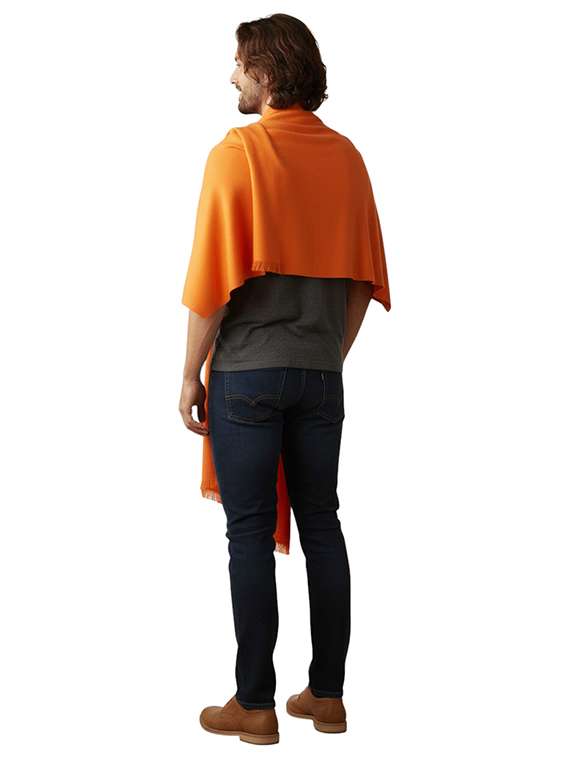 men solid pashmina shawl - 22224461 -  Standard Image - 3