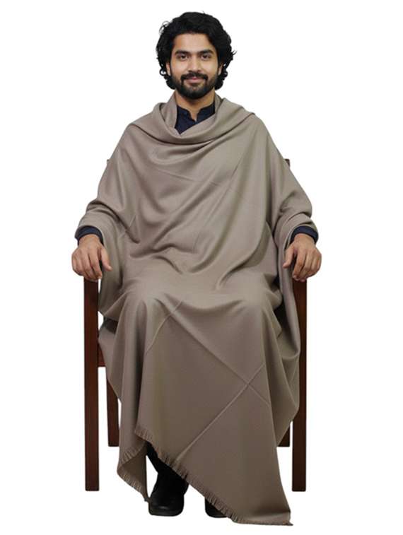 men solid pashmina shawl