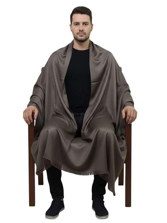 men solid pashmina shawl