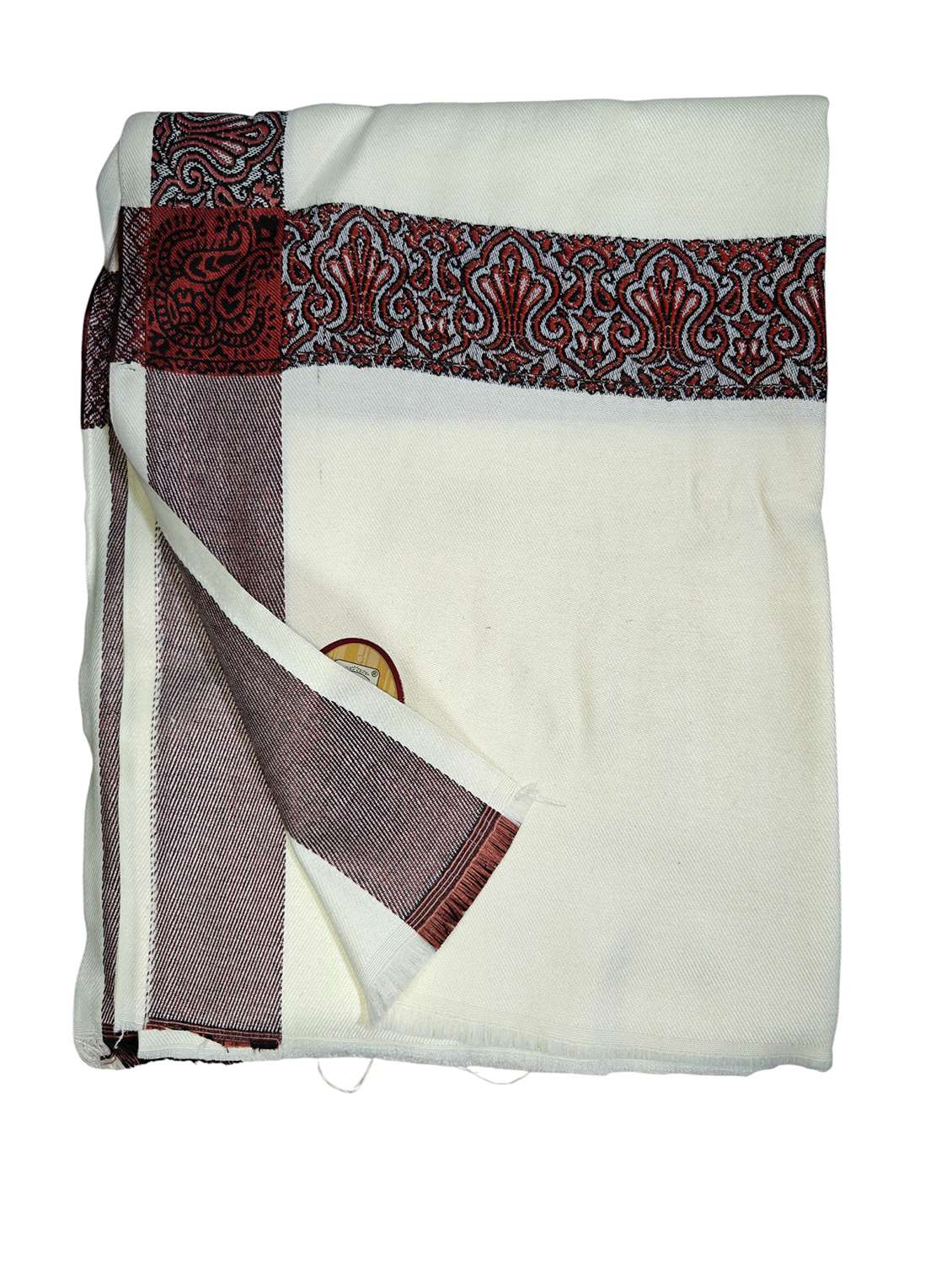 men solid pashmina shawl - 22224474 -  Standard Image - 3