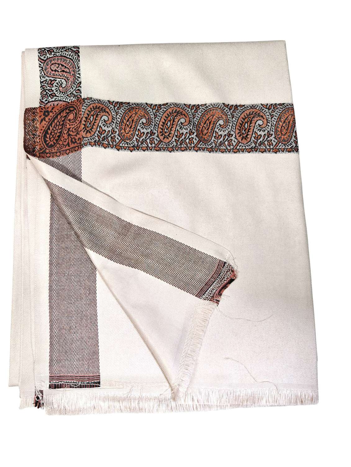 men solid pashmina shawl - 22224476 -  Standard Image - 3