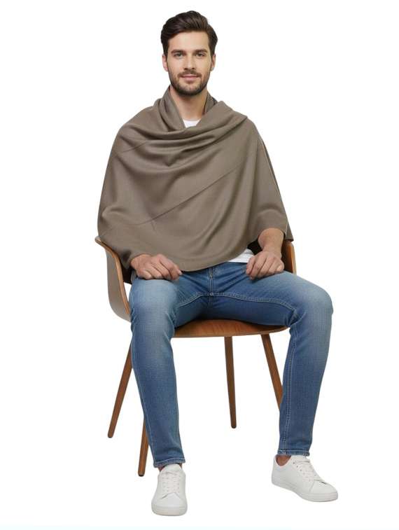 men solid pashmina shawl