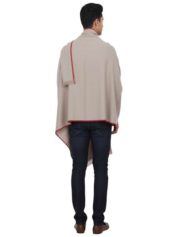 men solid pashmina shawl - 22224493 -  Standard Image - 3