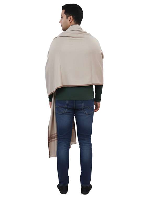 men solid pashmina shawl - 22224494 -  Standard Image - 3