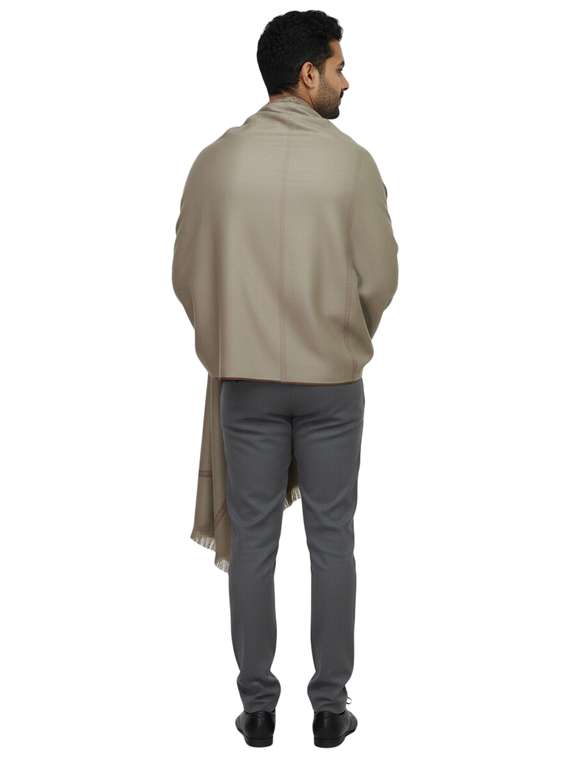 men solid pashmina shawl - 22224496 -  Standard Image - 3