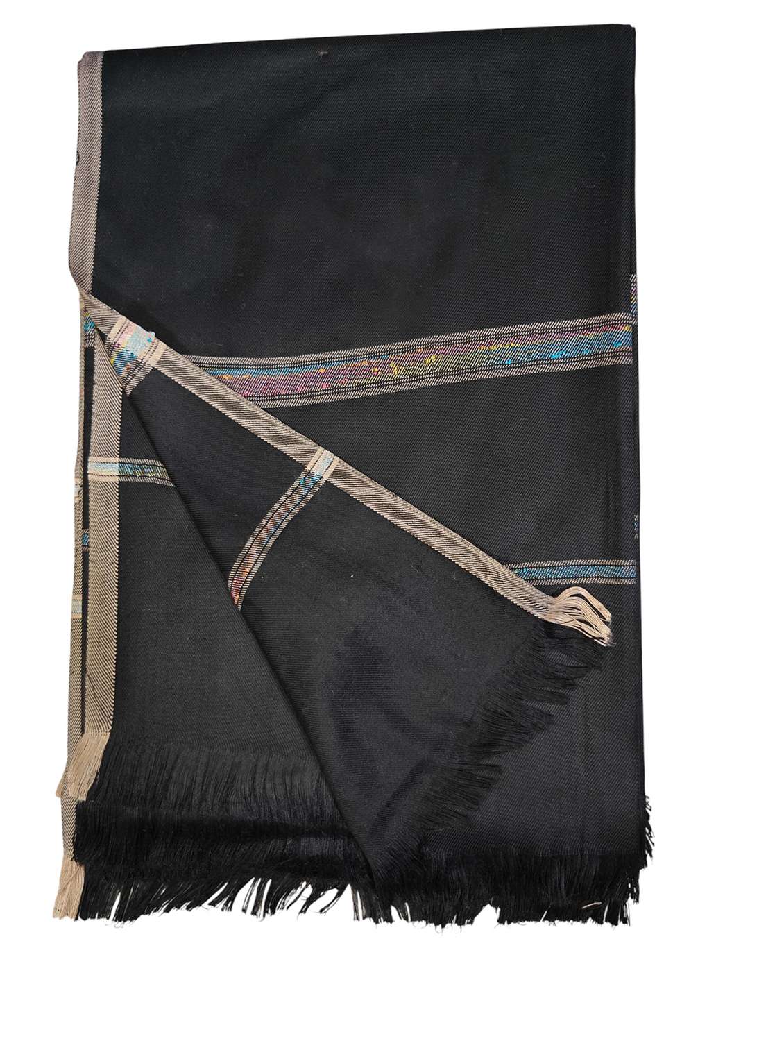 men solid pashmina shawl - 22224512 -  Standard Image - 3