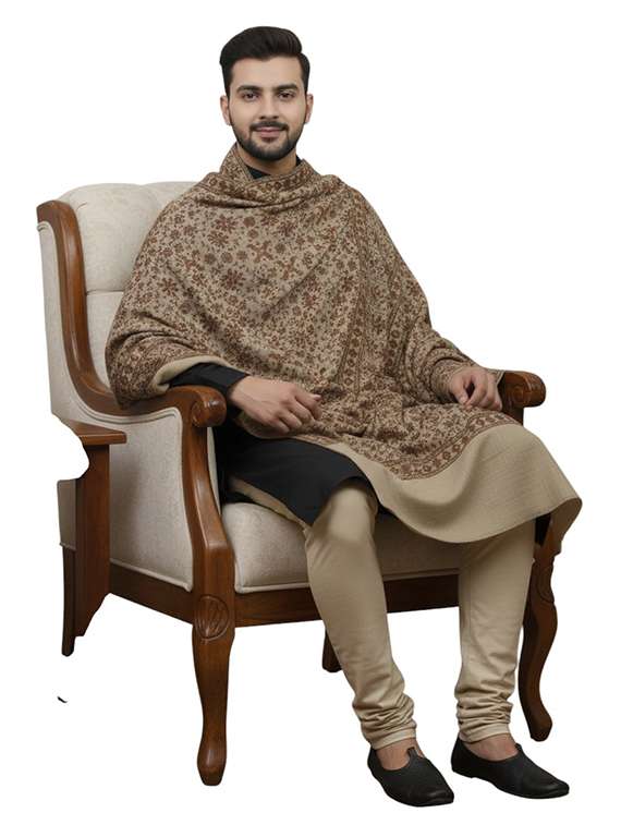 men self design pashmina shawl