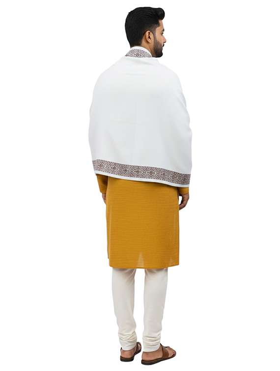 men solid pashmina shawl - 22224533 -  Standard Image - 3