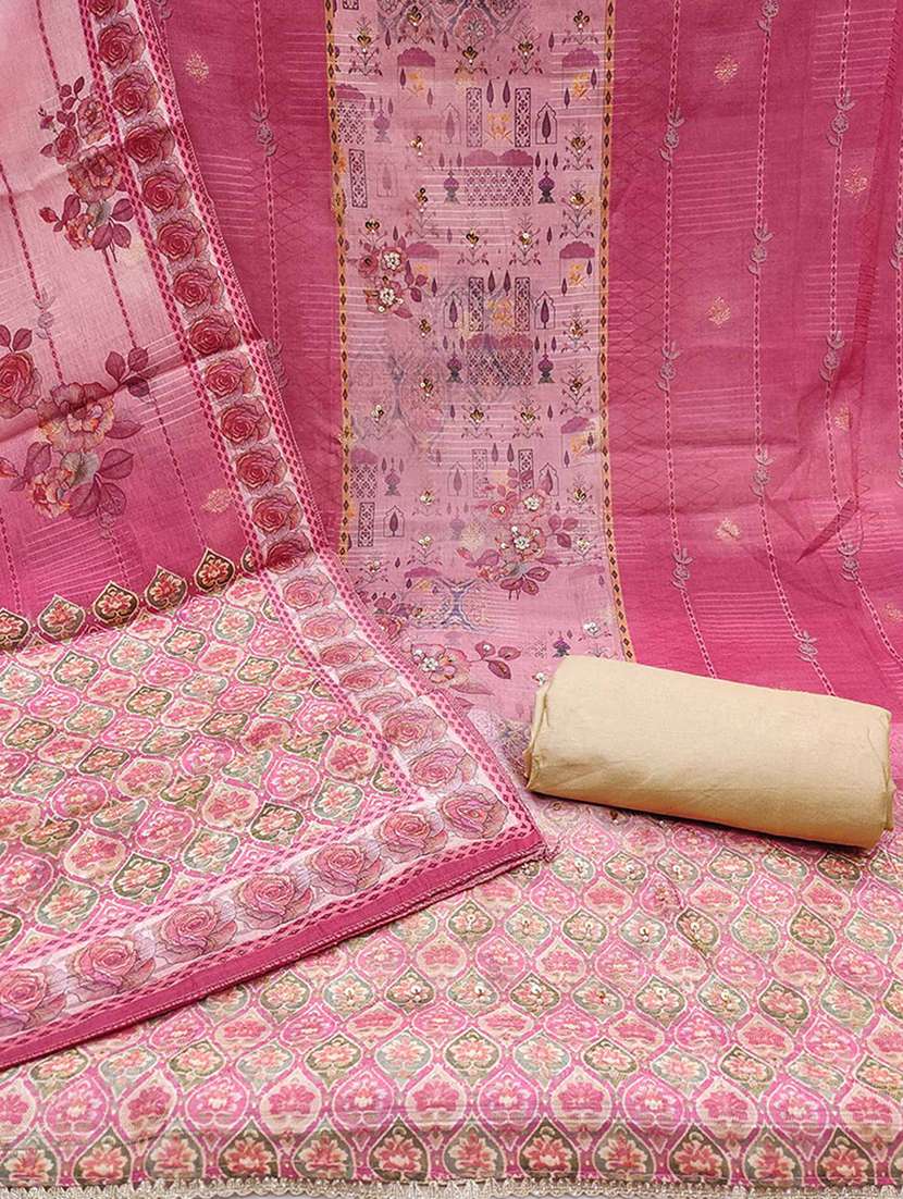 women printed seqin work unstitched suit set - 22224659 -  Standard Image - 3
