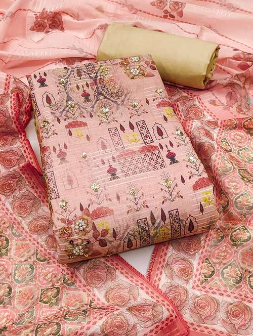 women printed seqin work unstitched suit set - 22224661 -  Standard Image - 0