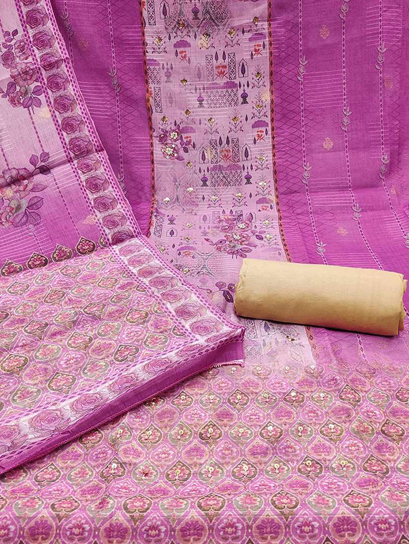 women printed seqin work unstitched suit set - 22224662 -  Standard Image - 3