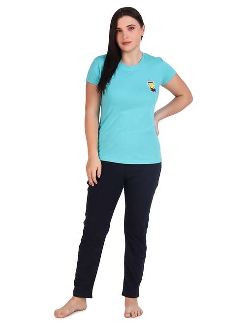 women printed nightwear pyjama set - 22224690 -  Standard Image - 0