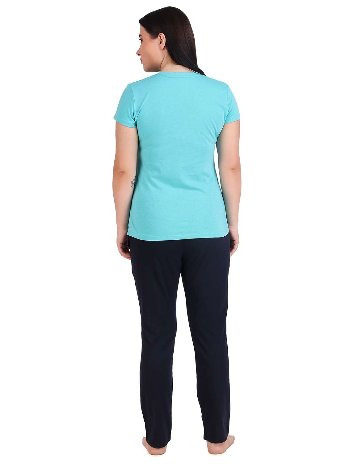 women printed nightwear pyjama set - 22224690 -  Standard Image - 3