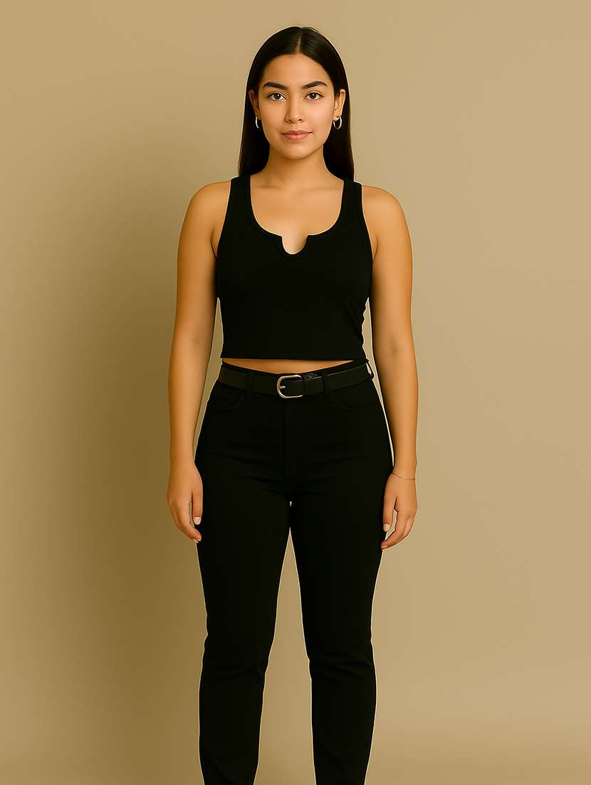 women solid sleeveless tank top - 22224718 -  Standard Image - 3