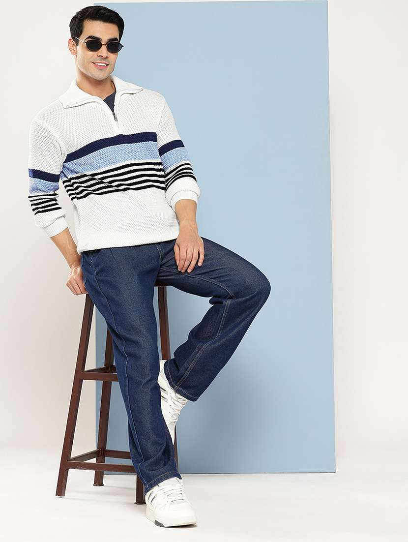 men striped long sleeve regular fit pullover  - 22224959 -  Standard Image - 3
