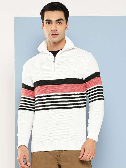 men striped long sleeve regular fit pullover  - 22224961 -  Standard Image - 0