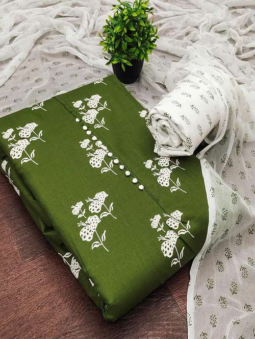 Women Floral Printed Unstitched Suit Set