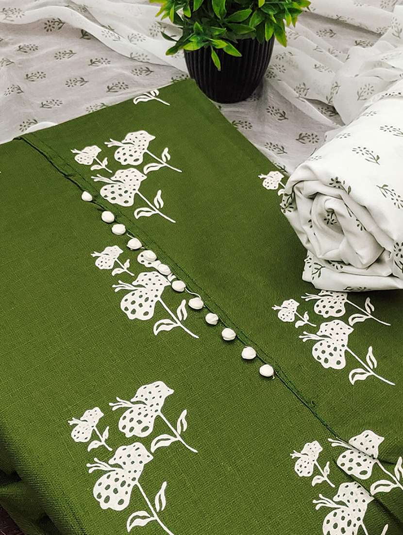 women floral printed unstitched suit set - 22224997 -  Standard Image - 3