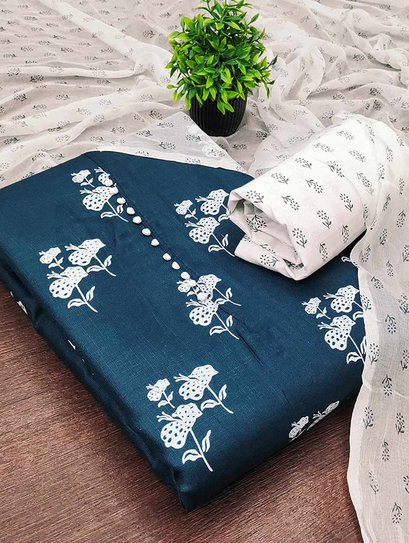 women floral printed unstitched suit set